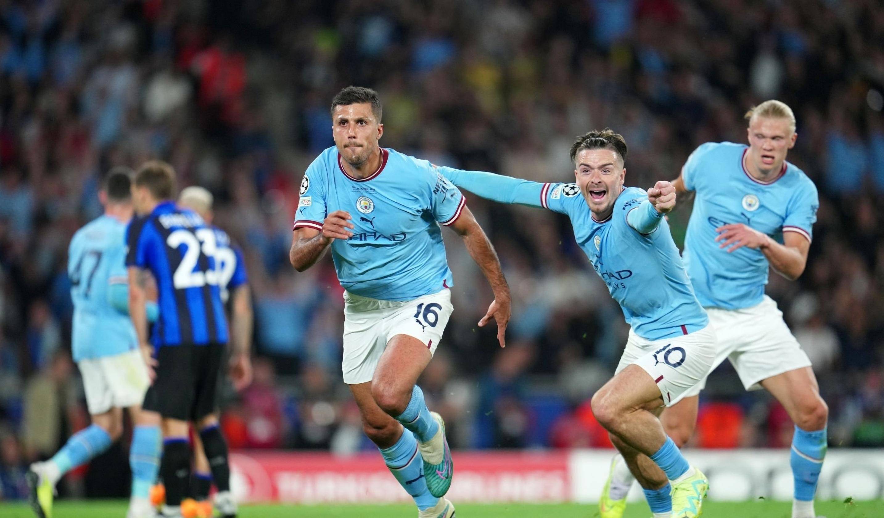 关于曼城客场击败国米,瓜帅夸张庆祝的信息 关于曼城客场击败国米,瓜帅夸张庆祝的信息