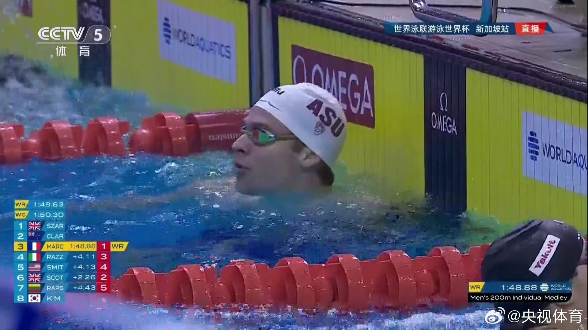 新加坡游泳选手突破个人记录 新加坡游泳选手突破个人记录