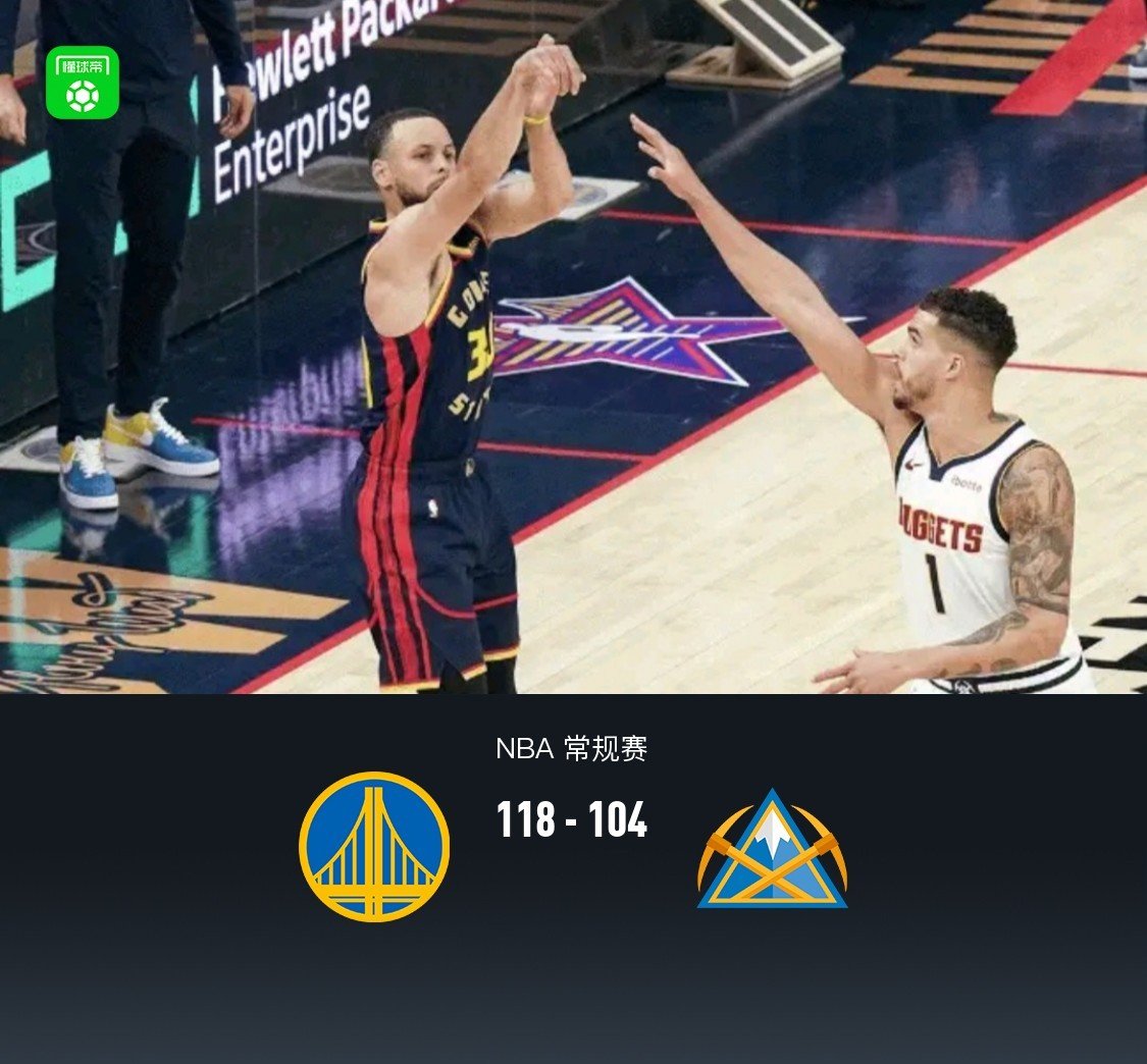 勇士队再次战胜掘金队,实现三连胜 勇士队再次战胜掘金队,实现三连胜